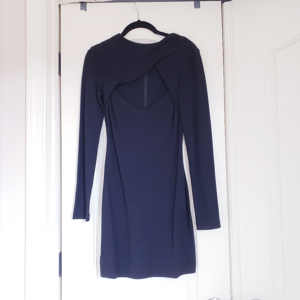 Halston Heritage Front Cutout Dress